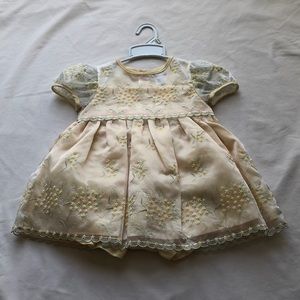 Yellow formal kids dress
